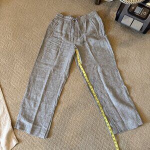 NWT: Athleta Retreat Linen High Rise Wide Leg Pant - Small
